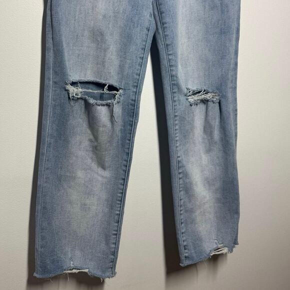 Blank NYC Jeans The Baxter Women Size 27 Blue Button Fly Ribcage Straight Leg - Picture 7 of 8